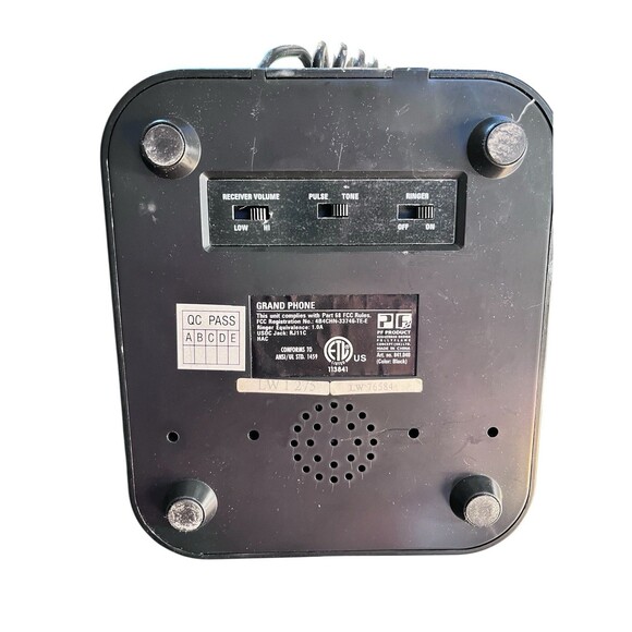 Pottery Barn 1950s Style Retro Black Touch Tone Telephone - Picture 9 of 9